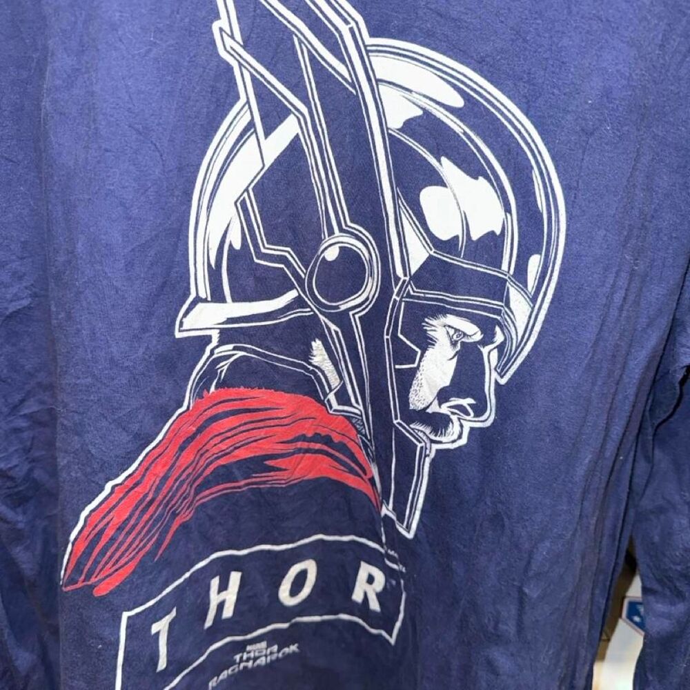 Marvel Men's Navy and Blue Shirt